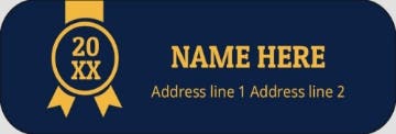Picture of Graduation Return Address Label 1