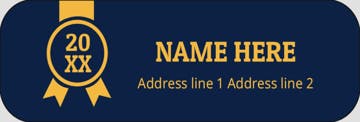 Picture of Graduation Return Address Label 1