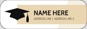 Picture of Graduation Return Address Label 5