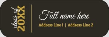 Picture of Graduation Return Address Label 6