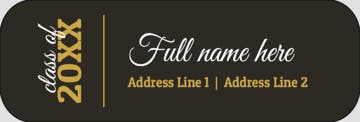 Picture of Graduation Return Address Label 6