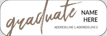 Picture of Graduation Return Address Label 7