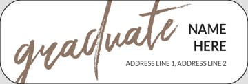 Picture of Graduation Return Address Label 7