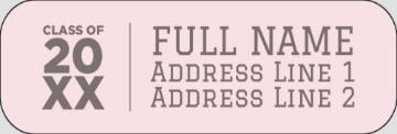 Picture of Graduation Return Address Label 8