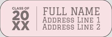 Picture of Graduation Return Address Label 8