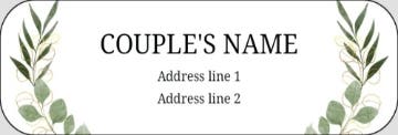 Picture of Wedding Return Address Label 3