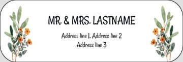 Picture of Wedding Return Address Label 4