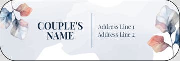 Picture of Wedding Return Address Label 6
