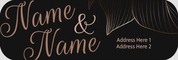 Picture of Wedding Return Address Label 7