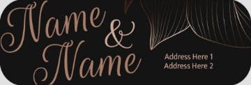 Picture of Wedding Return Address Label 7