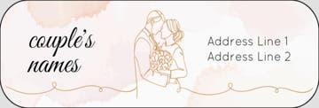 Picture of Wedding Return Address Label 8