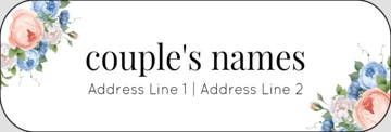 Picture of Wedding Return Address Label 9