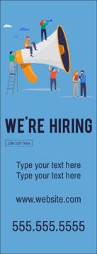 Picture of Now Hiring 11 - 60" x 23"
