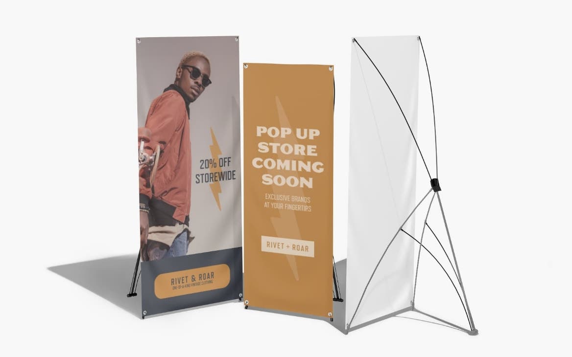 Picture of 63" x 23.75" X-Banner PFF