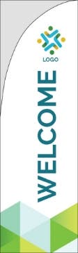 Picture of Retail Welcome - 10ft Straight Flag