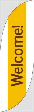 Picture of Welcome 2 - 10ft Feather Flag