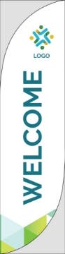 Picture of Retail Welcome - 13ft Feather Flag