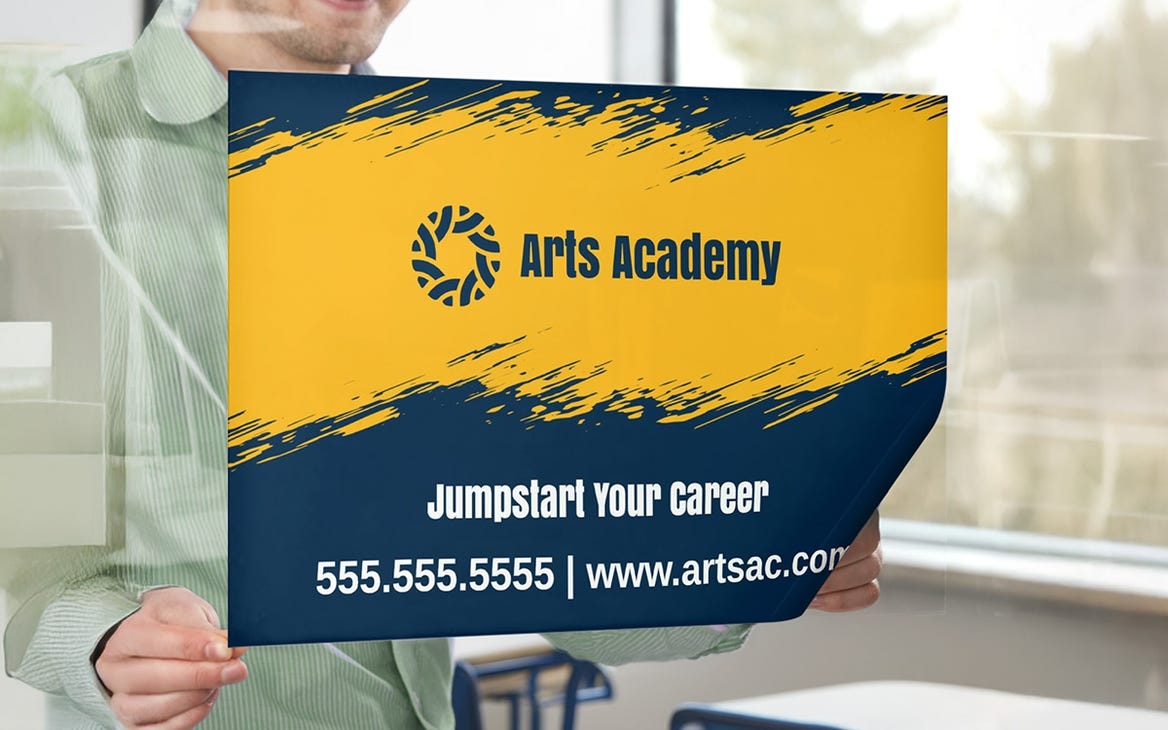 Picture of 6" x 12" Window Cling & Decal PFF