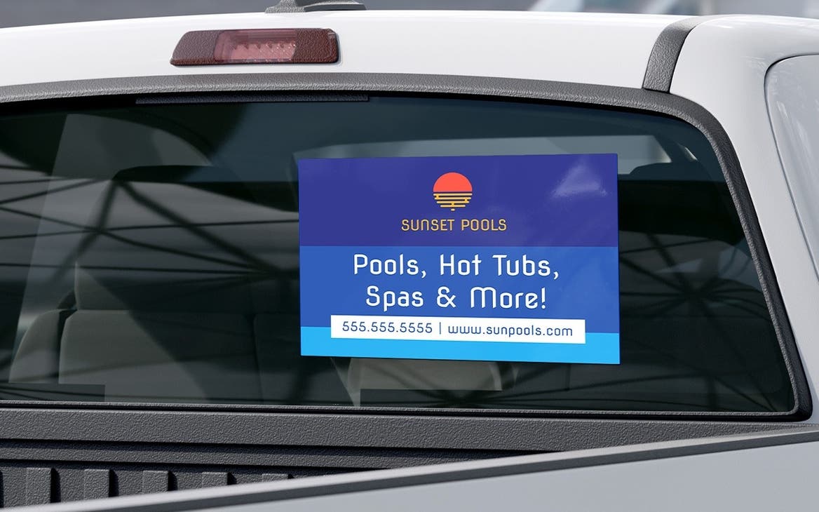 Picture of 18" x 24" Car Window Decals PFF