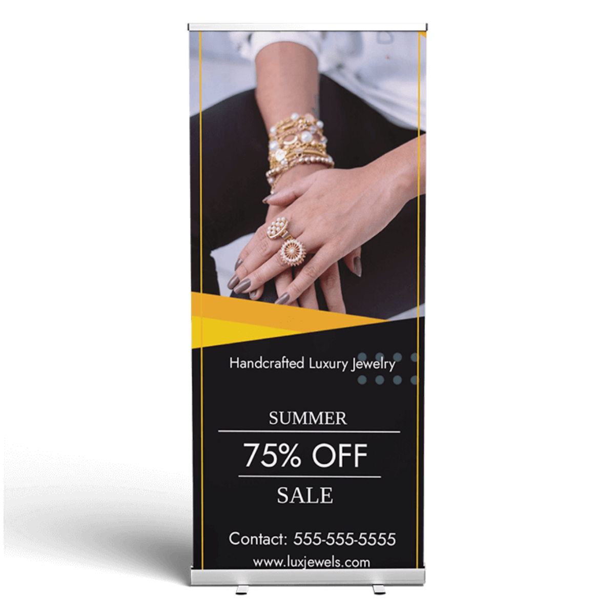 78" x 33" Retractable Banner Template Customization