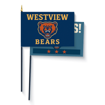 Picture of 4" x 6" Stick Flag PFF