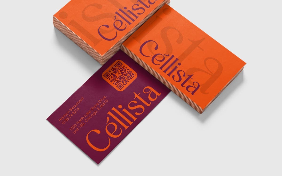 Custom printed business cards with glossy front finish