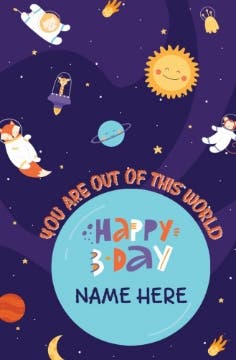 Picture of Birthday Foam Board 7 - 17x11