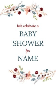 Picture of Baby Shower Foam Board 4 - 17x11