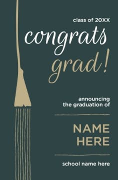 Picture of Graduation Foam Board 4 - 17x11