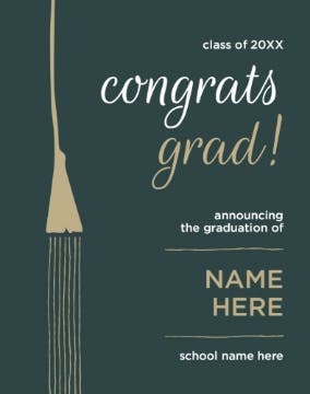 Picture of Graduation Foam Board 4 - 28x22