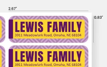 Picture of Return Address Labels