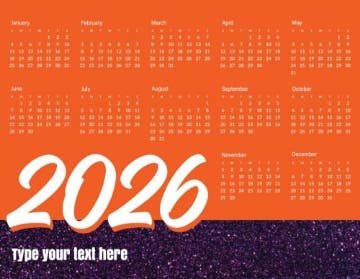 Picture of Magnetic Calendar 4 - Horizontal