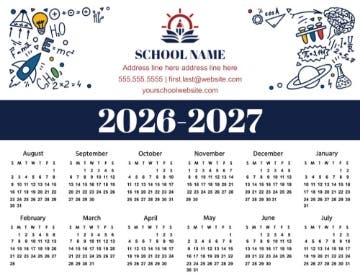 Picture of Magnetic Calendar 10 - Horizontal