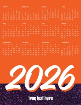 Picture of Magnetic Calendar 4 - Vertical
