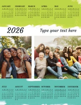 Picture of Magnetic Calendar 6 - Vertical