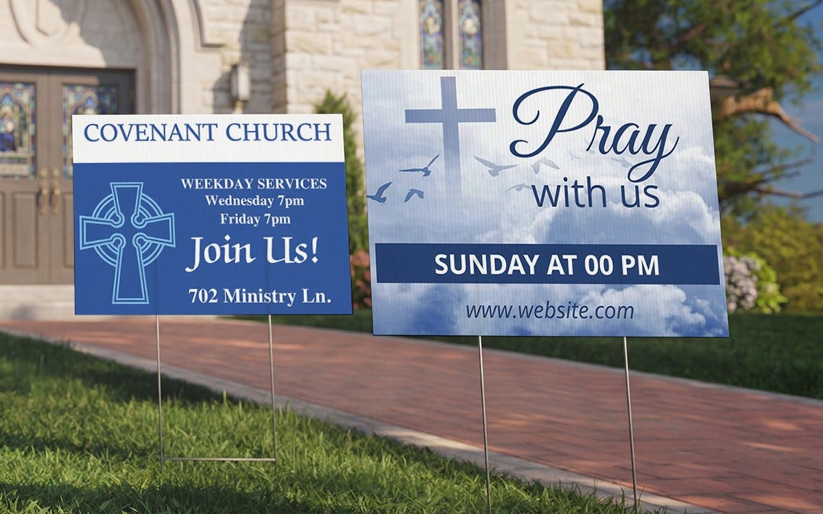 Custom Church Signs | 25% OFF + SHIPS NEXT DAY!