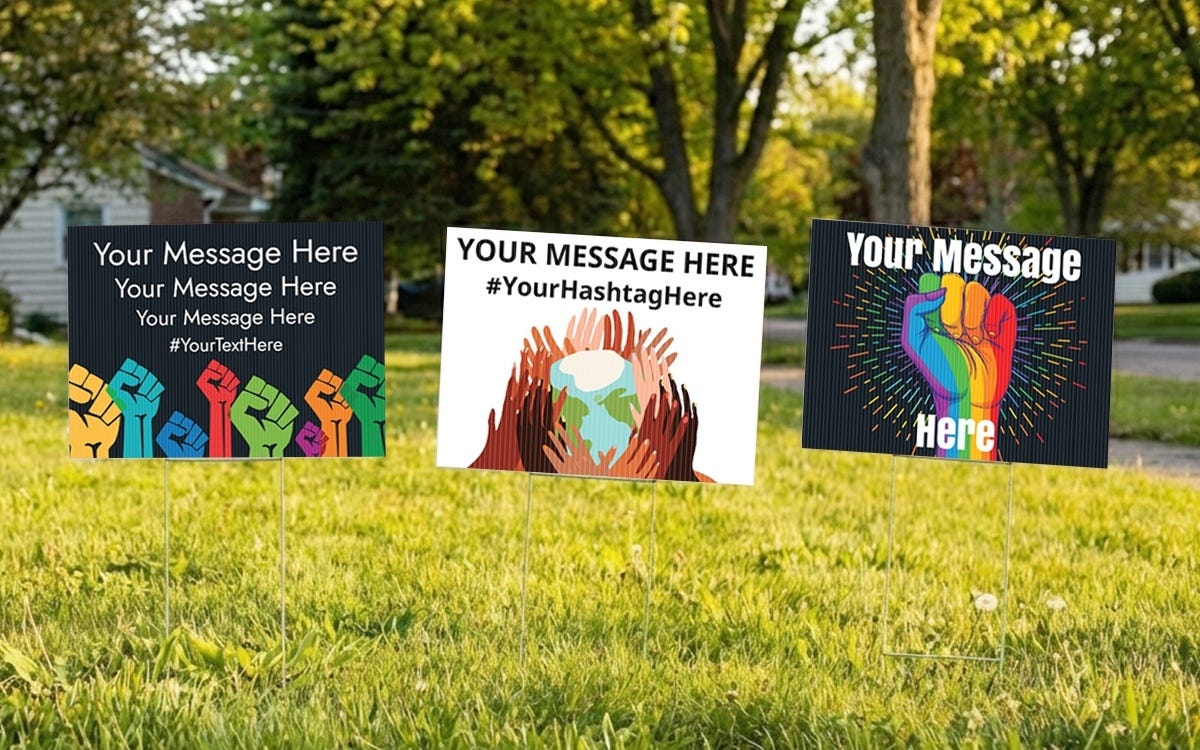 Custom Protest Signs | 25% OFF + SHIPS NEXT DAY!