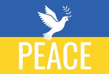 Picture of Ukraine Flag With Dove