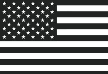 Picture of Black/White American Flag- 2x3