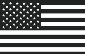 Picture of Black/White American Flag- 5x8