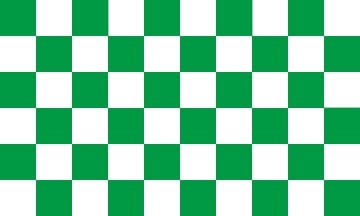 Picture of Green/White Checkered Flag