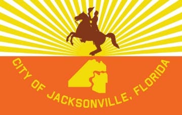 Picture of Jacksonville, FL Flag- 5x8