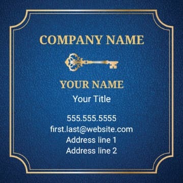 Picture of RE Business Card 9 - 2.5" x 2.5" Single Sided