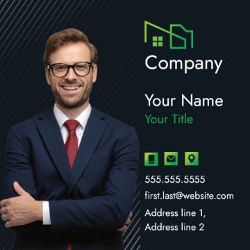 Picture of RE Business Card 10 - 2.5" x 2.5" Single Sided