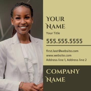 Picture of RE Business Card 13 - 2.5" x 2.5" Single Sided