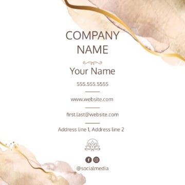 Picture of BC - Beauty & Spa 13 - 2.5" x 2.5" Single Sided