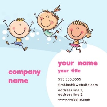 Picture of BC - Education & Child Care 10 - 2.5" x 2.5" Single Sided