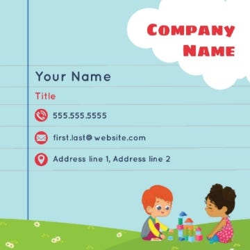 Picture of BC - Education & Child Care 13 - 2.5" x 2.5" Single Sided