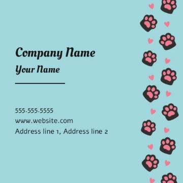 Picture of BC - Animals & Pet Care 9 - 2.5" x 2.5" Single Sided