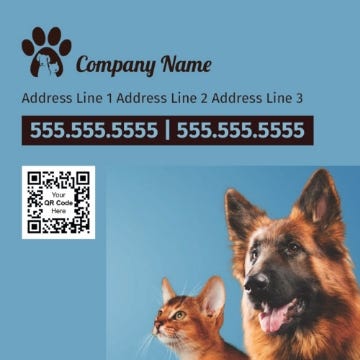 Picture of BC - Animals & Pet Care 10 - 2.5" x 2.5" Single Sided